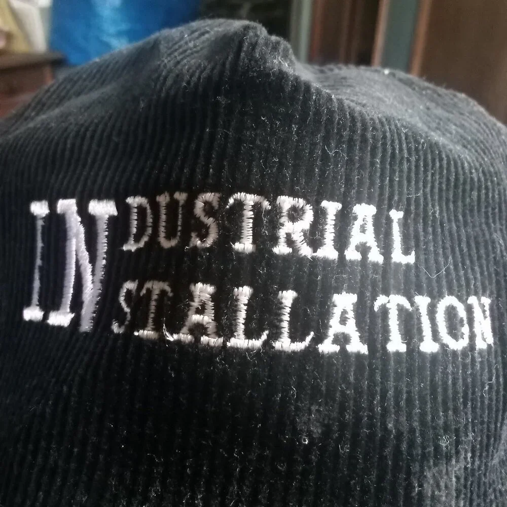 Deadstock Vintage Industrial Installation Corduroy Rope Strap Hat Cap
